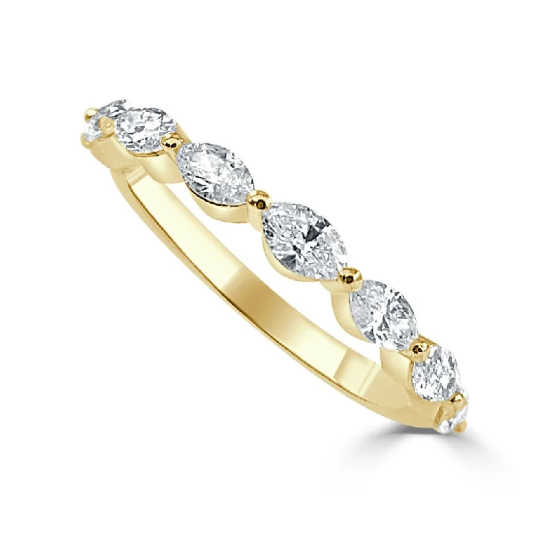 women’s oval engagement rings-14k Gold & Marquise Diamond Ring