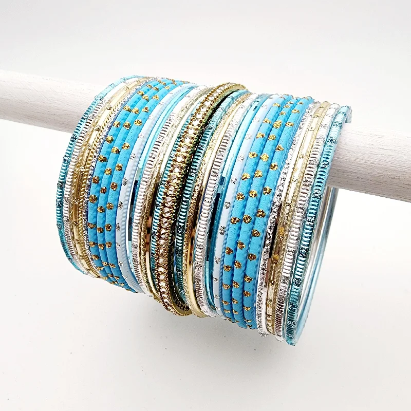 women’s diamond bracelets-Celeste Bangle Set