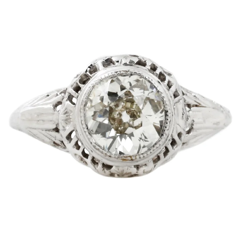 women’s affordable diamond engagement rings-Bezel Set Diamond Ring