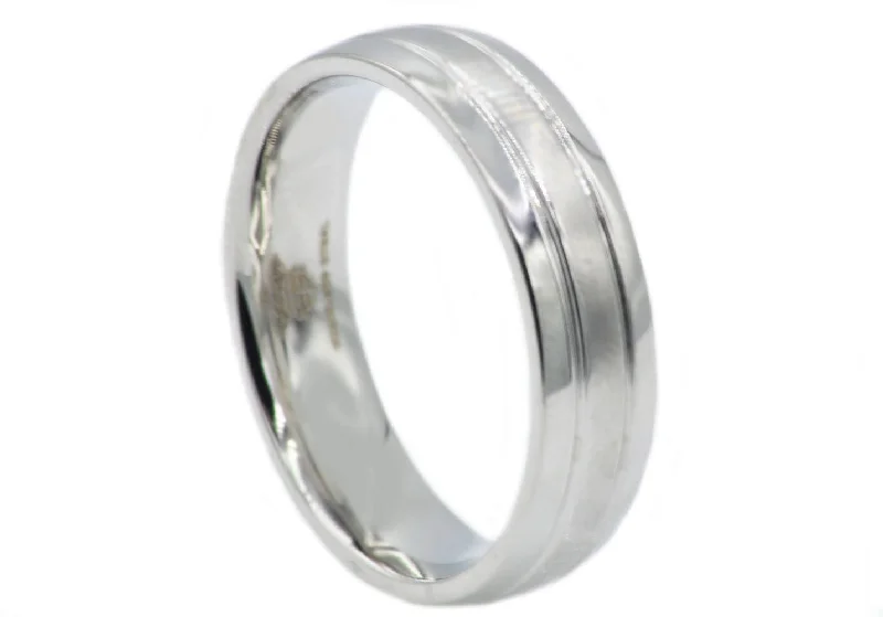 women’s wedding ring sets-Mens Stainless Steel Band