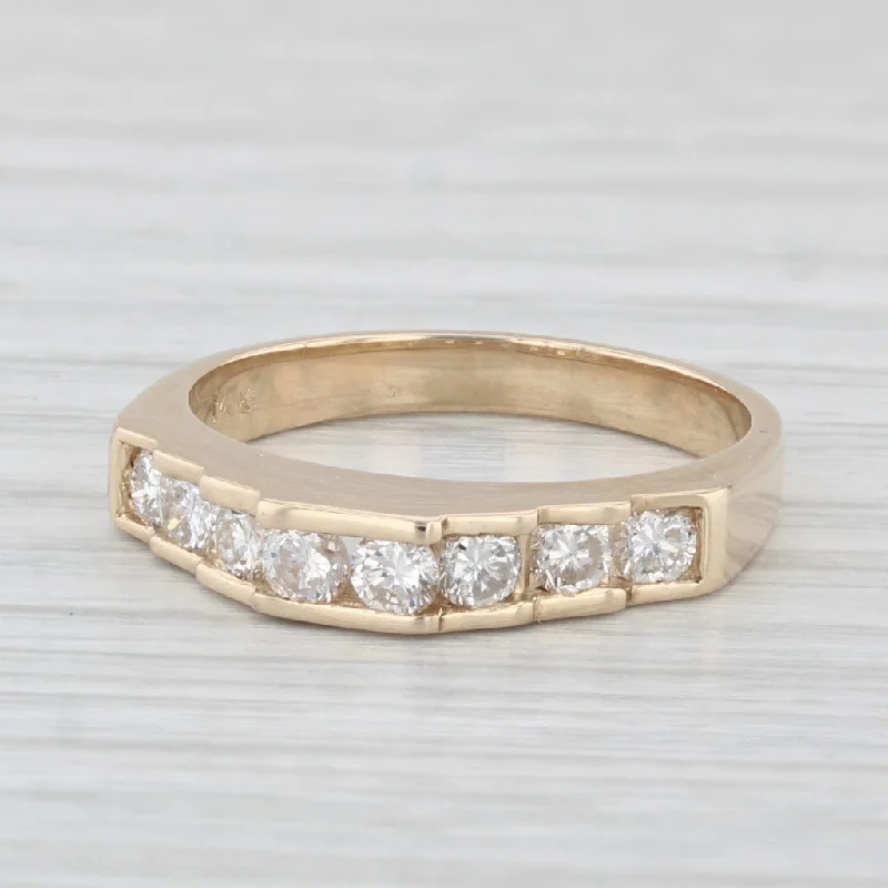 women’s halo diamond engagement rings-0.50ctw Tiered Diamond Ring 14k Yellow Gold Size 5.5 Stackable