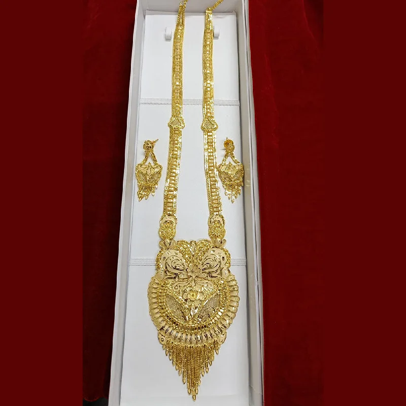 women’s elegant necklaces-Pari Art Jewellery Forming Long Necklace Set