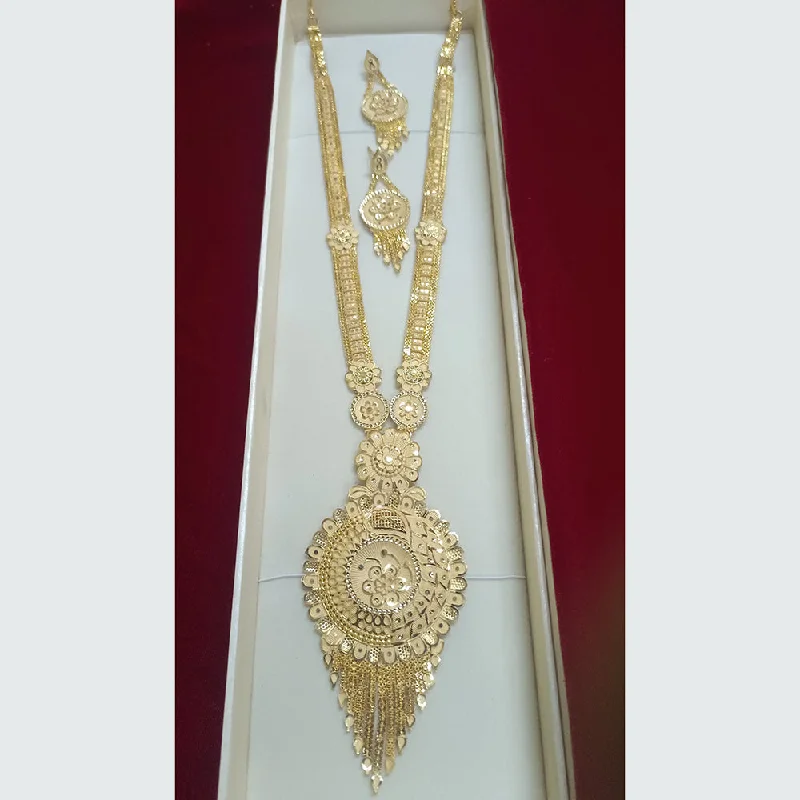 women’s unique necklaces-Pari Art Jewellery Forming Long Necklace Set