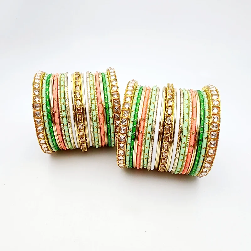 women’s chic bangles-Mandeline Bangle Set