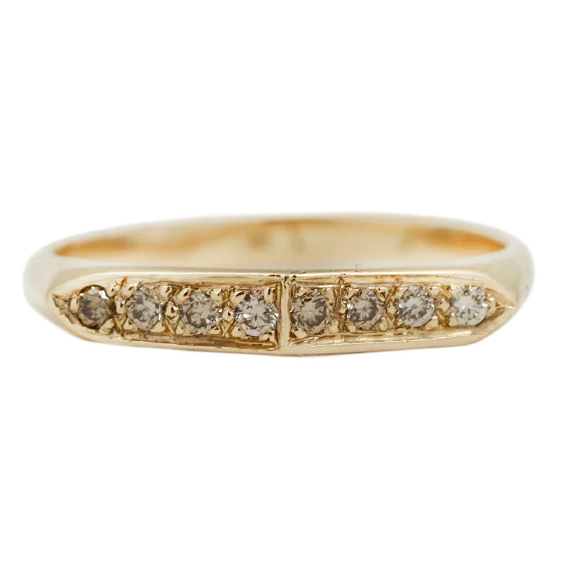 women’s halo engagement rings-Gracia Champagne Diamond Ring