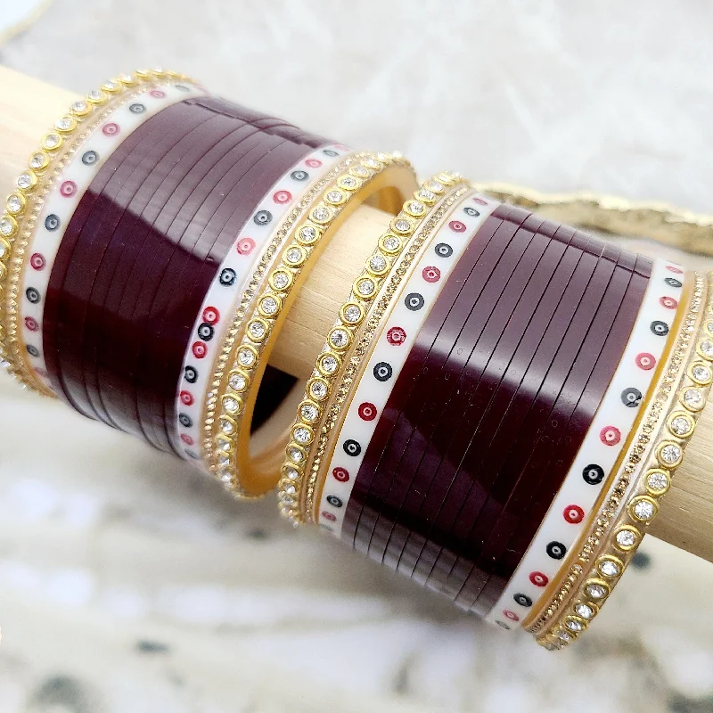 women’s braided bracelets-Hemani Bridal Bangle Set