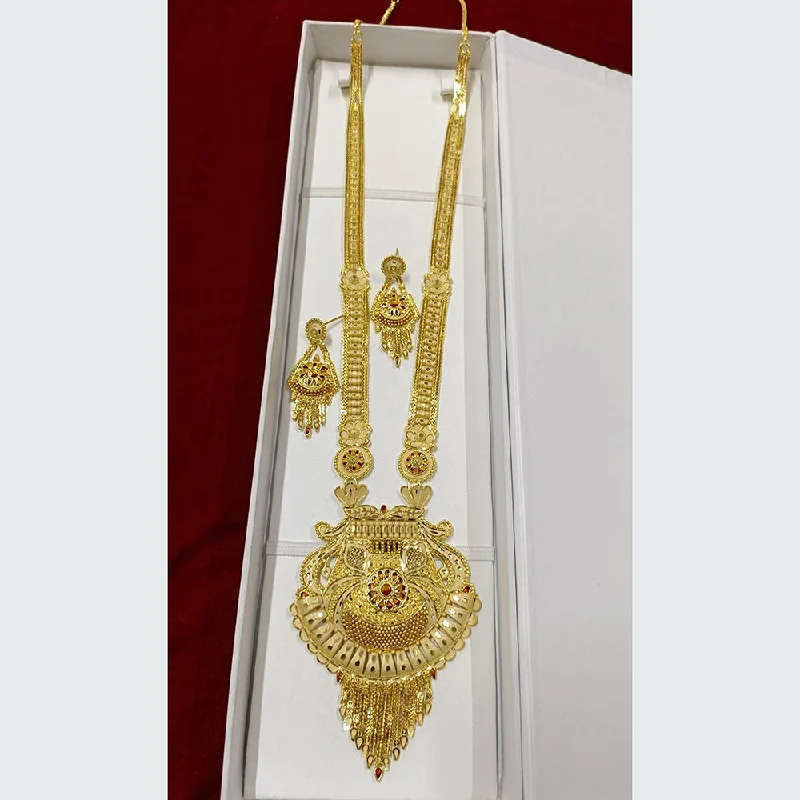 women’s zodiac necklaces-Pari Art Jewellery Forming Long Necklace Set